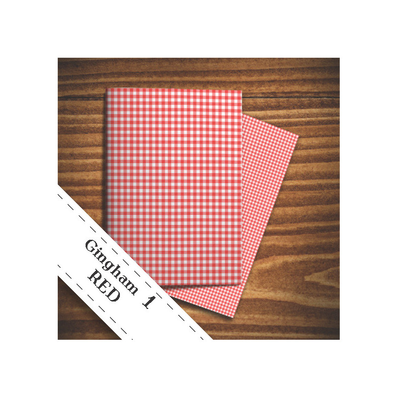 Papier do scrapbookingu - czerwona krata Papier do scrapbookingu - czerwona krata