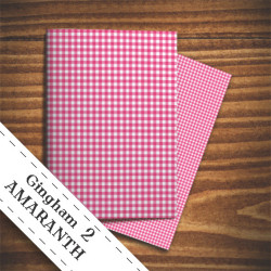 Papier do scrapbookingu  - amarantowa krata
