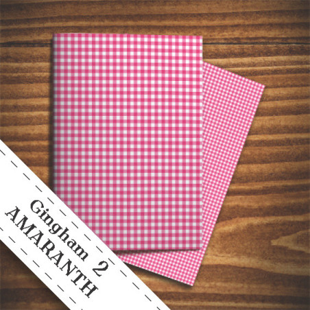 Papier do scrapbookingu  - amarantowa krata
