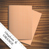Scrapbooking Paper- Orange Gingham