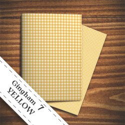 Papier do scrapbookingu  - żółta krata