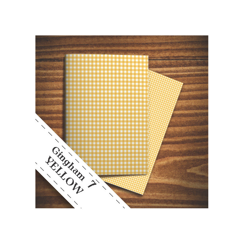 Papier do scrapbookingu - żółta krata Papier do scrapbookingu - żółta krata