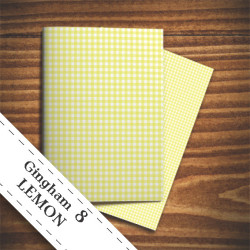 Papier do scrapbookingu  - cytrynowa krata
