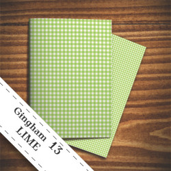 Papier do scrapbookingu  - limonkowa krata