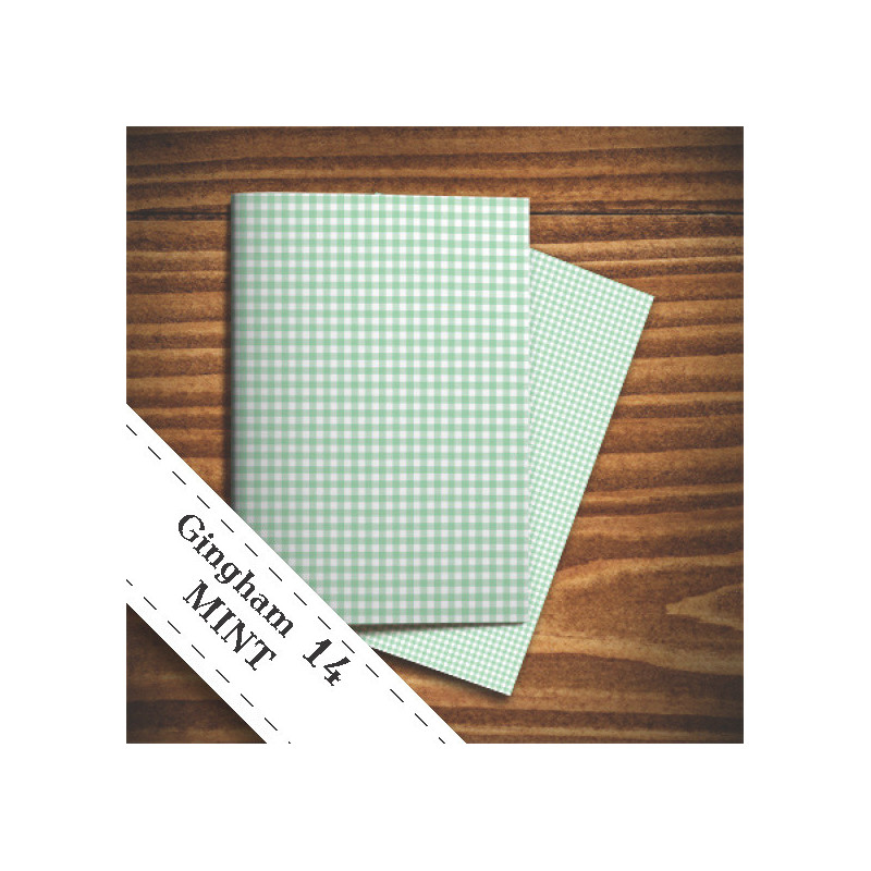 Papier do scrapbookingu - miętowa krata Papier do scrapbookingu - miętowa krata