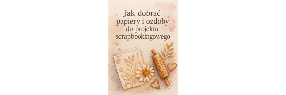 🎨 Jak dobrać papiery i ozdoby do projektu scrapbookingowego 🎨 Jak dobrać papiery i ozdoby do projektu scrapbookingowego