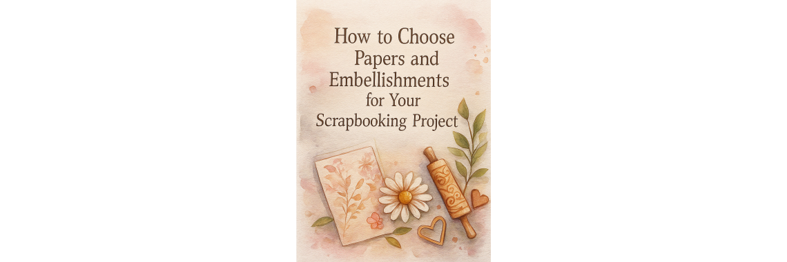🎨 How to Choose Papers and Embellishments for Your Scrapbooking Project