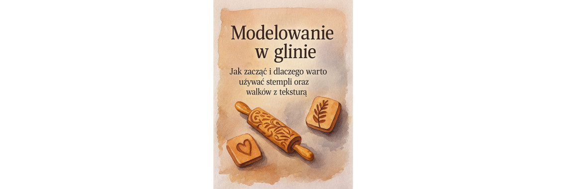 Modelowanie w glinie — jak zacząć i dlaczego warto używać stempli oraz wałków z teksturą