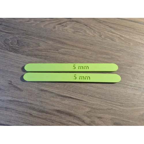 Szyny do Wyrównywania i Wałkowania Gliny – 5 mm | Zestaw 2 szt.