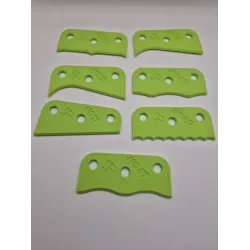 Żebra Garncarskie do Modelowania Gliny – Zestaw 7 Sztuk | 10 cm - zestaw 2