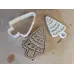 Wycinak i Stempel do Gliny i Modeliny – Choinka | 9 × 6 cm | Zestaw 2 elementów