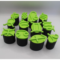 Małe stempelki do modeliny – Znaki Zodiaku | komplet 12 wzorów