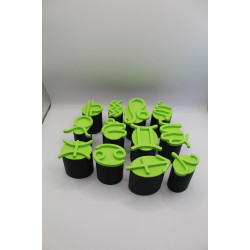 Duże stempelki do modeliny – Znaki Zodiaku | komplet 12 wzorów