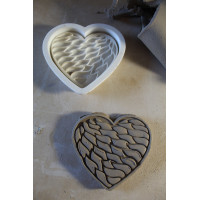 Wycinak do gliny / modeliny – serduszko z wewnętrznym wzorem