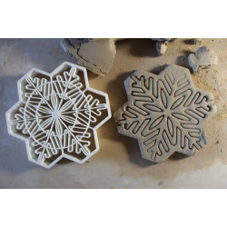 Wycinak do gliny / modeliny – duży płatek śniegu