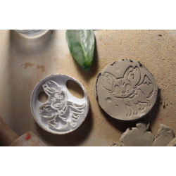 Clay / Polymer Clay Cutter & Stamp – Fennec Fox (Ø 8.5 cm)