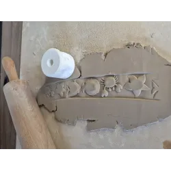 Mały Roller do Gliny i Modeliny – Żyjątka Morskie | 4 × 5,5 cm 🌊