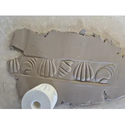 Mały Roller do Gliny i Modeliny – Muszelki | 4 × 5,5 cm 🐚