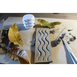 Wałek do gliny z teksturą – duże fale