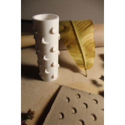 Wałek do gliny z wzorem w księżyce