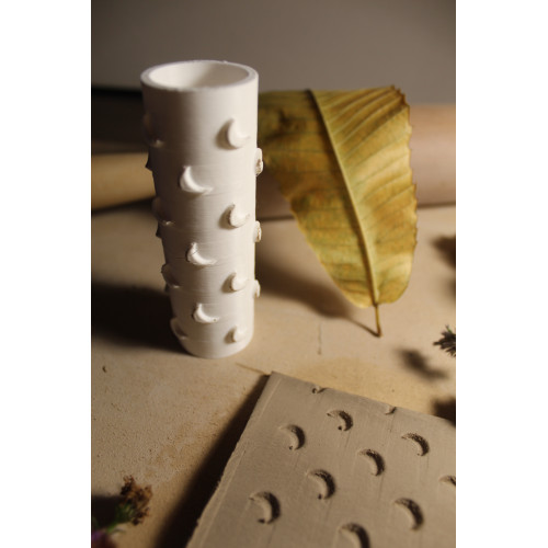 Wałek do gliny z wzorem w księżyce