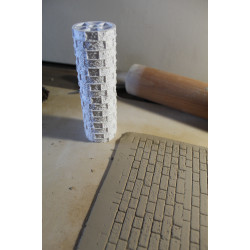 Wałek do gliny – tekstura Stara Ceglana Ściana 2