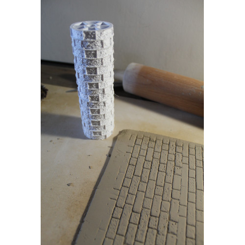 Wałek do gliny – tekstura Stara Ceglana Ściana 2