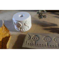 Mini wałek do gliny – motyw świąteczny wzór 5