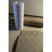 Wałek do gliny z teksturą – Wzór Walentynkowy 1