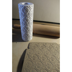 Wałek do gliny z teksturą – Wzór Walentynkowy 1