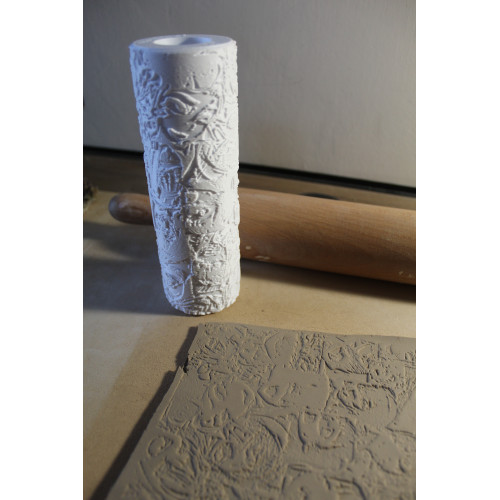 Wałek do gliny z teksturą – Wzór Walentynkowy 8