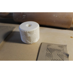 Mały wałek do gliny – Wzór walentynkowy 1