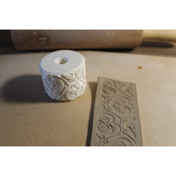 Mały wałek do gliny – Wzór walentynkowy 3