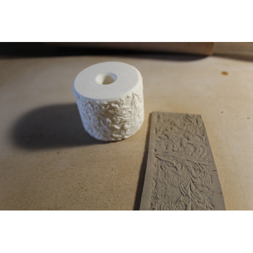 Mały wałek do gliny – Wzór walentynkowy 6