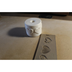 Mały wałek do gliny – Wzór walentynkowy 7