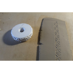 Wałek do gliny z wzorem geometrycznym