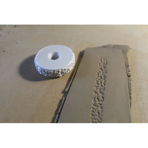 Wałek do gliny z wzorem barokowym