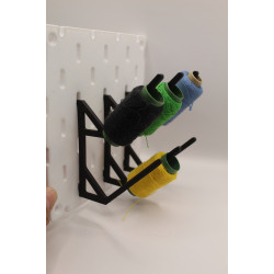 Thread / Yarn Holder for IKEA Skådis Pegboard