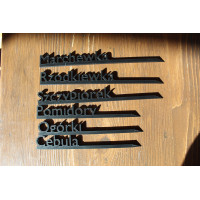 Etykiety do roślin – zestaw 6 tabliczek ogrodowych - Czarne