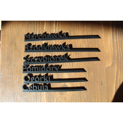 Etykiety do roślin – zestaw 6 tabliczek ogrodowych - Czarne