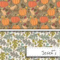 Papier do Scrapbookingu – Wzór Jesienny 2 | Satyna 200 g/m²