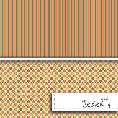 Papier do Scrapbookingu – Wzór Jesienny 4 | Satyna 200 g/m²
