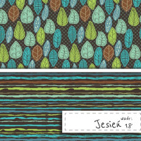 Papier do Scrapbookingu – Wzór Jesienny 18 | Satyna 200 g/m²