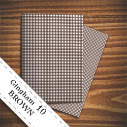 Gingham pattern - Brown