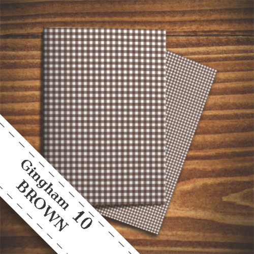 Wzór w kratę - Brązowy