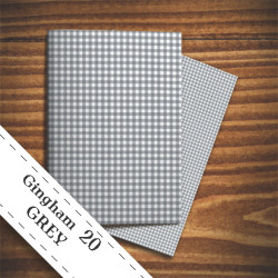 Gingham pattern - Grey