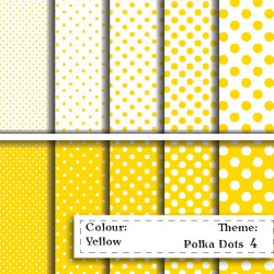 Polka Dot pattern - Yellow