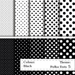 Polka Dot pattern - Black