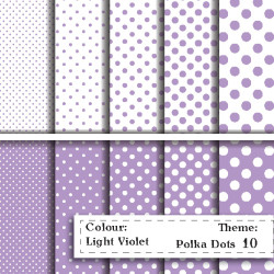 Polka Dot pattern - Light Violet
