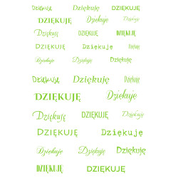 Dziękuję - Zielony